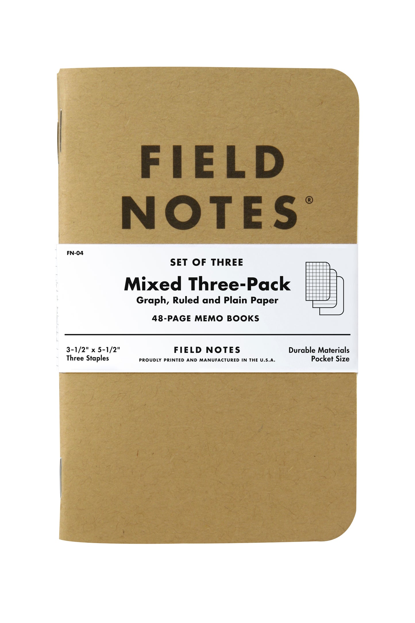 Field Notes | Original Kraft Notebooks A6 | 3 Pack